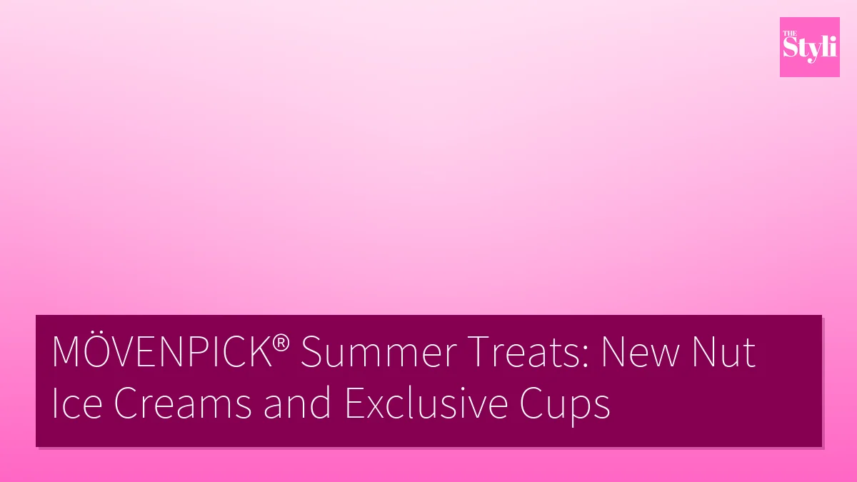 MÖVENPICK® Summer Treats: New Nut Ice Creams and Exclusive Cups