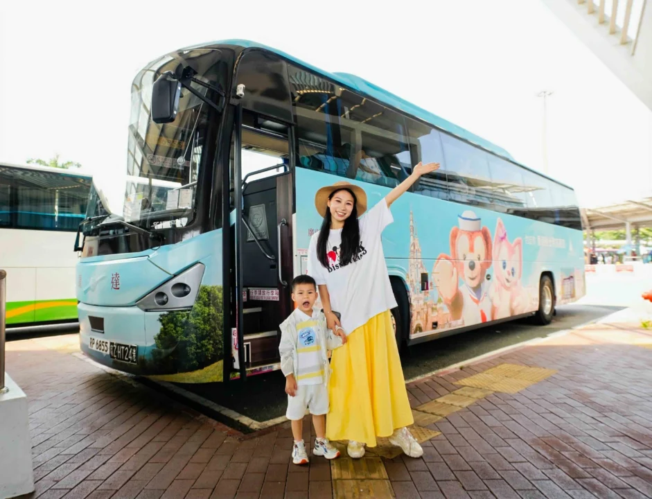 Passengers with the theme bus